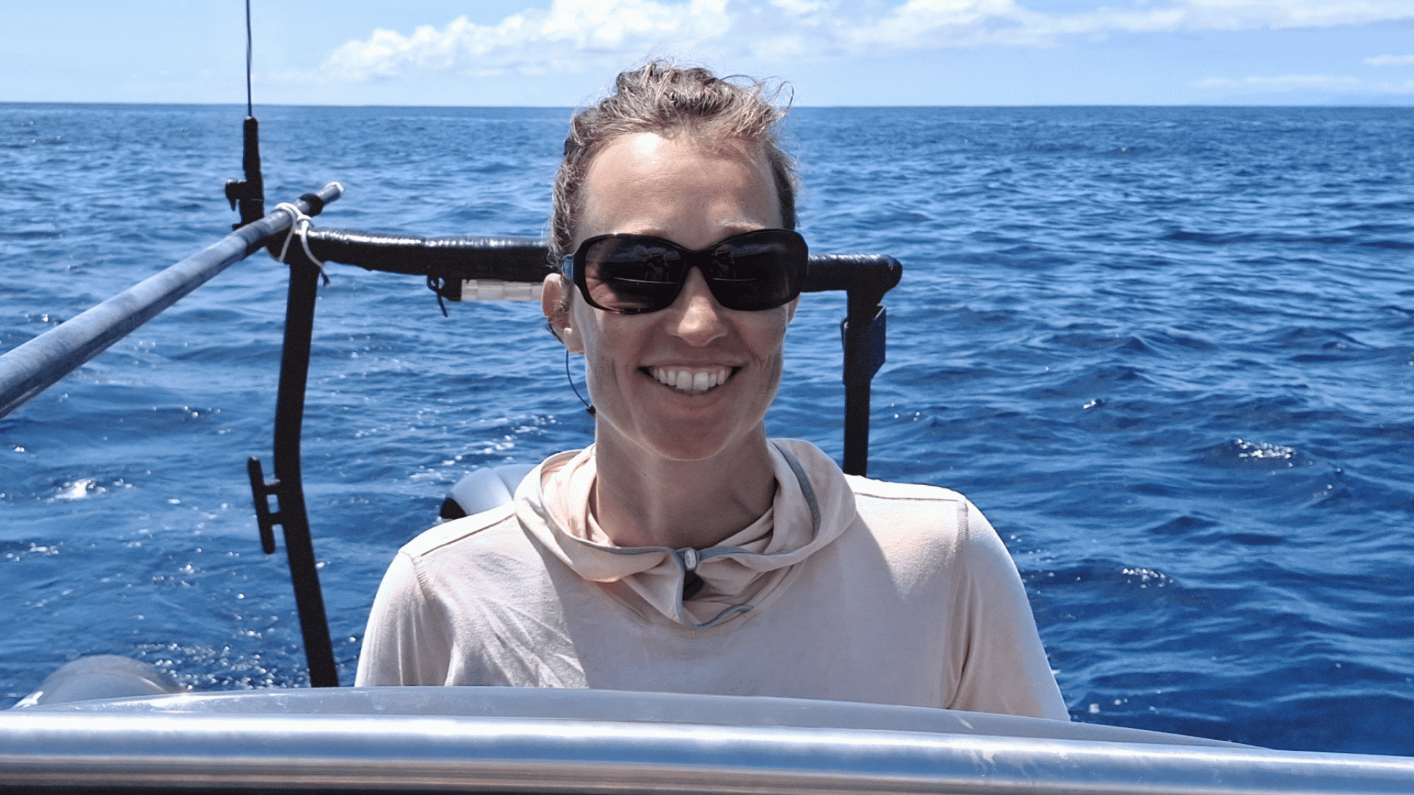 Portrait of Fleur visser on the Nephin. 