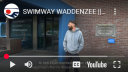Still van Swimway Wadden Sea YouTube - Bass Dye voor het NIOZ-gebouw op Texel
