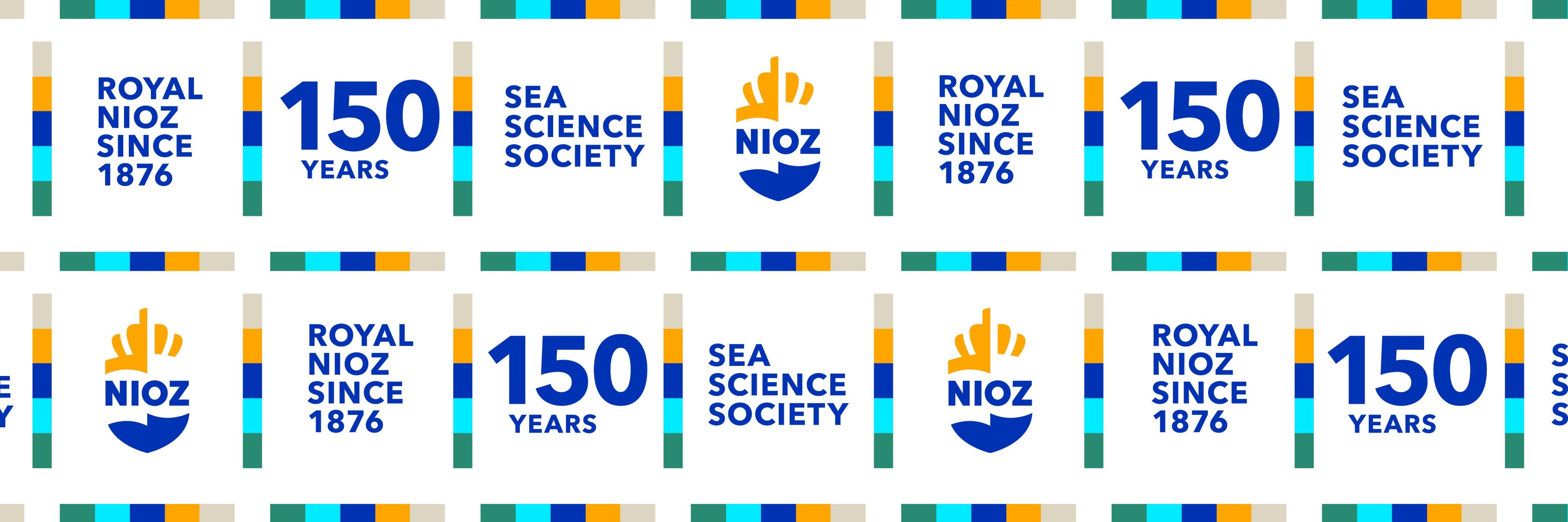 Logo for 150 years of NIOZ