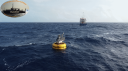 Buoy Laura bobbing in a choppy Atlantic Ocean (photo: NIOZ)