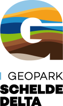 Logo van Unesco  Global Geopark Schelde Delta