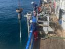 Piston corer being hoisted on deck (Image: Cecile Hilgen/NIOZ)