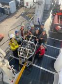 MaMa course participants with the CTD (© NIOZ). 